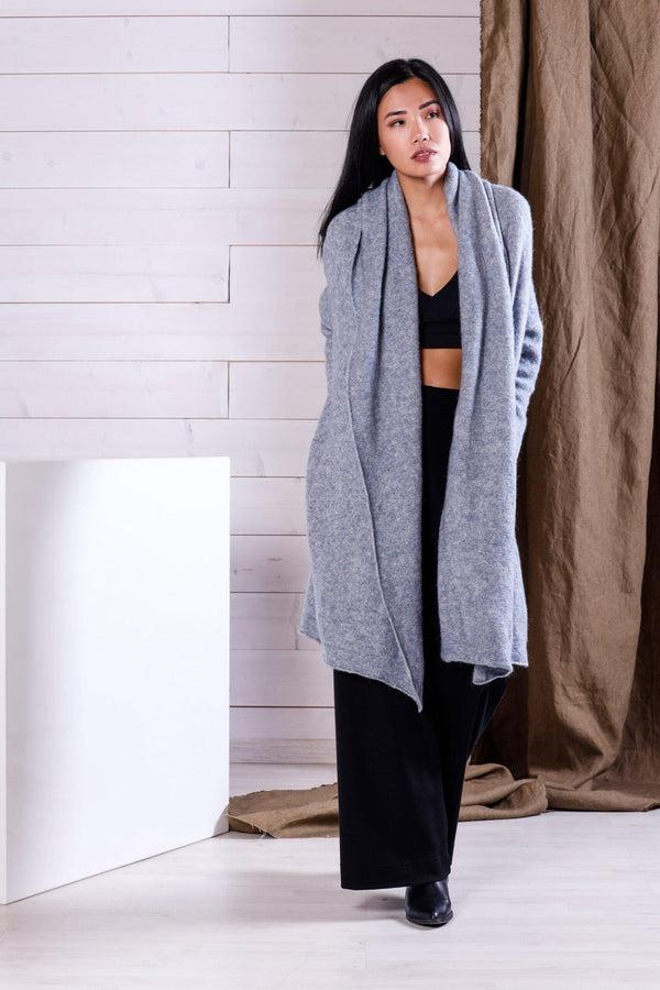 Natyoural Alpaca And Wool Cabanne With Hood | Sustainable Knitwear | Natyoural