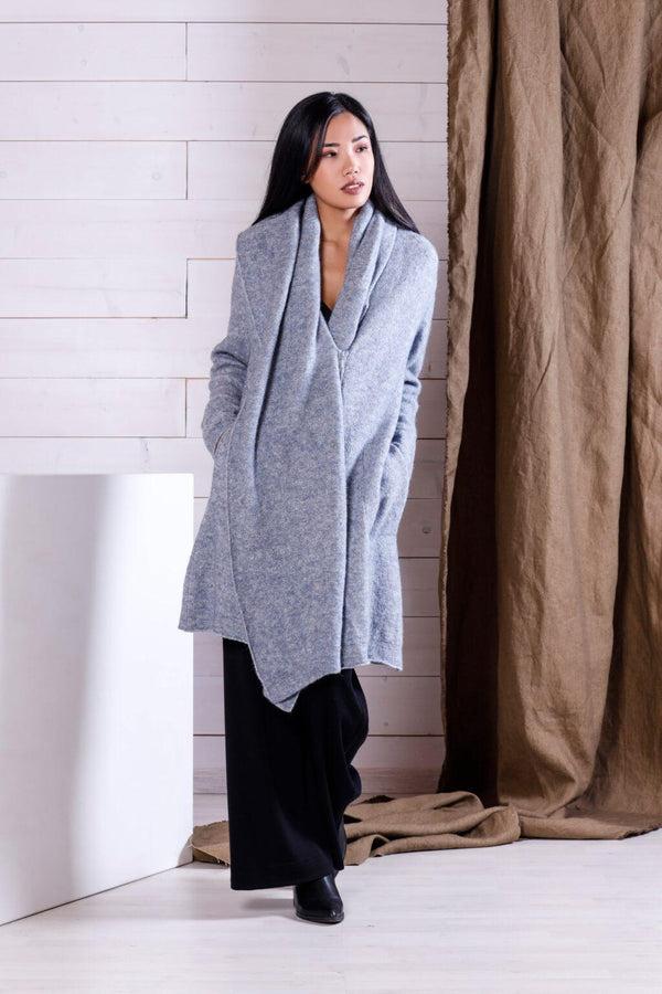 Natyoural Alpaca And Wool Cabanne With Hood | Sustainable Knitwear | Natyoural