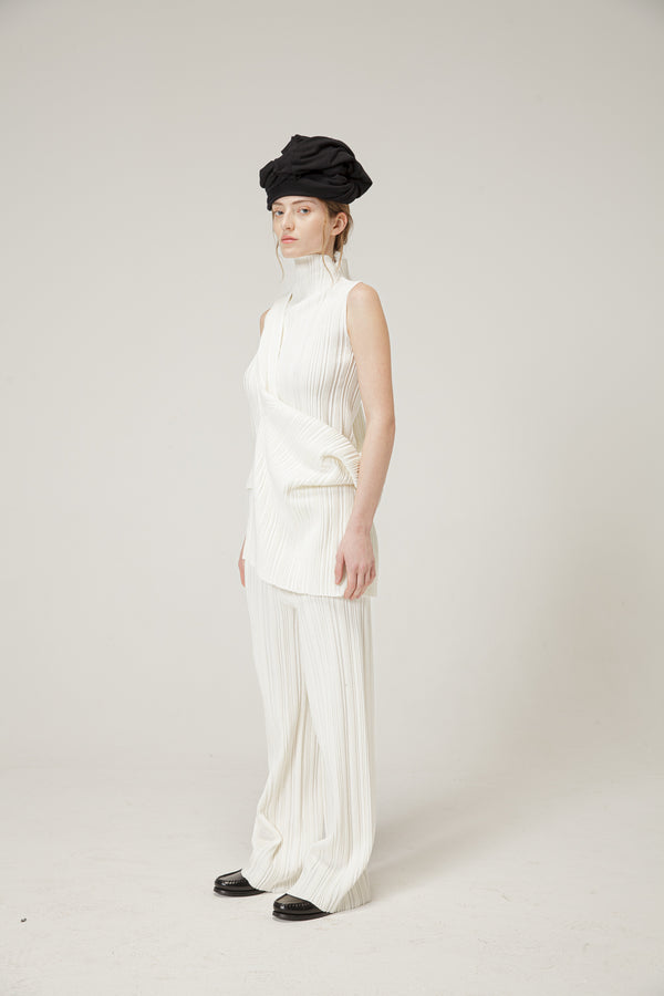 Natyoural Champagne Pinstripe Trousers | Sustainable Clothing | Natyoural