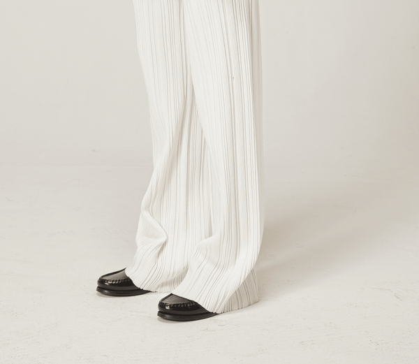 natyoural Champagne Pinstripe Trousers | Sustainable Clothing | Natyoural