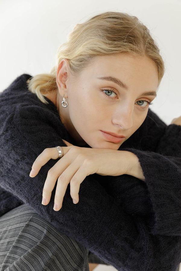 Natyoural Knit Sweater V Neckline | Sustainable Knitwear | Natyoural