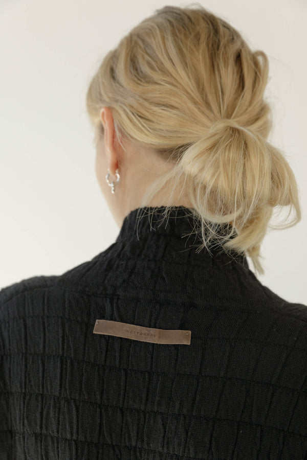 Natyoural Long Knit Puffer Waistcoat | Sustainable Knitwear | Natyoural