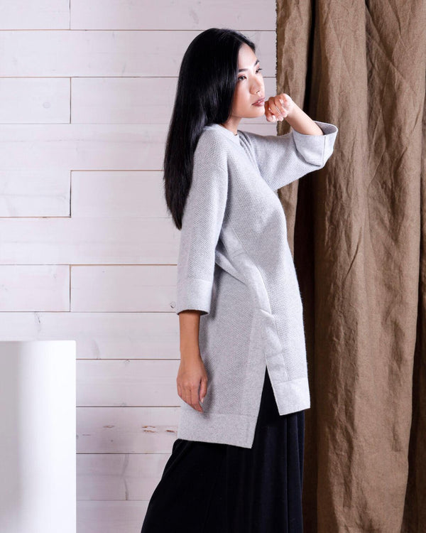 Natyoural Merino Wool Knit Dress With Details | Natyoural