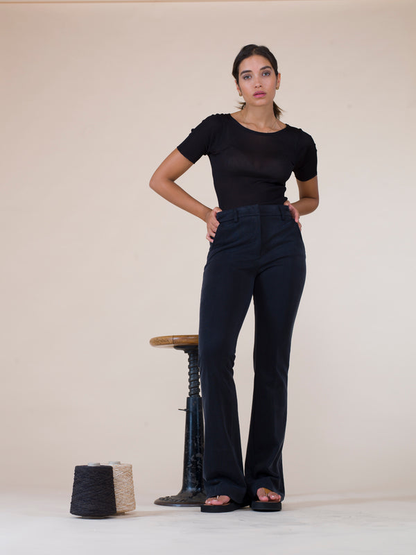 natyoural 3/4 sleeves shirt in pure silk organza