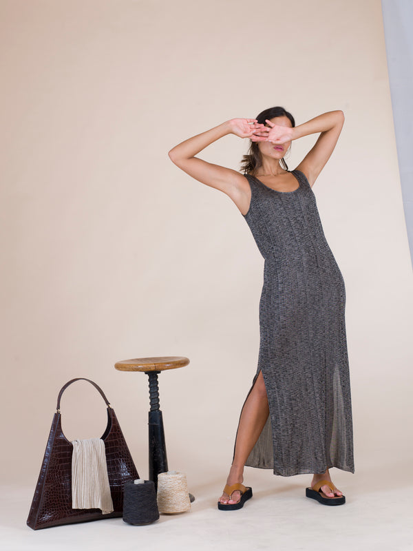 Natyoural Long Dress In Pure Viscose