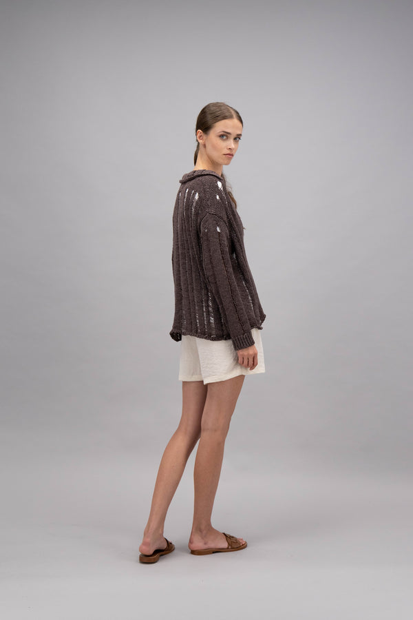 Natyoural Long Sleeves Buttoned Cardigan YG044