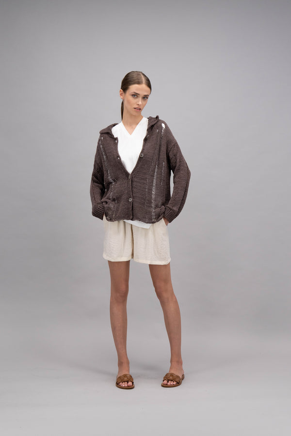 natyoural Long sleeves buttoned cardigan YG044