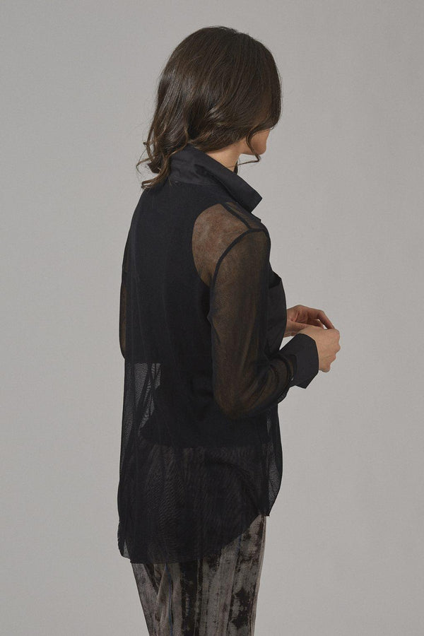 Natyoural Popeline Shirt In Tulle | Sustainable Shirts | Natyoural