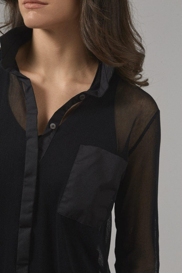Natyoural Popeline Shirt In Tulle | Sustainable Shirts | Natyoural