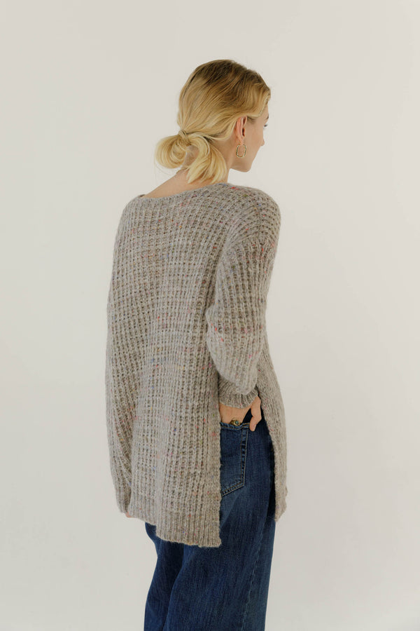 Natyoural Stone Pullover Side Slits | Sustainable Knitwear | Natyoural