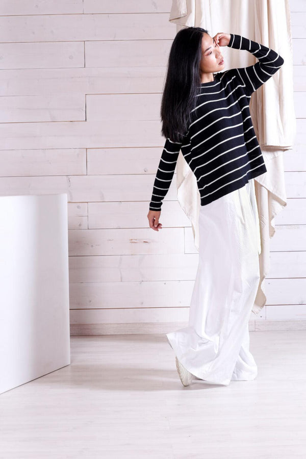 Natyoural Striped Longsleeves Knit In Organic Cotton | Natyoural