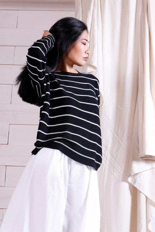natyoural Striped Longsleeves Knit in Organic Cotton | Natyoural