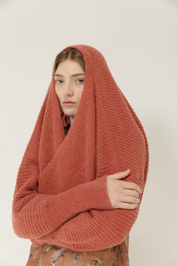 natyoural Terracotta Knit Sweater | Sustainable Knitwear | Natyoural