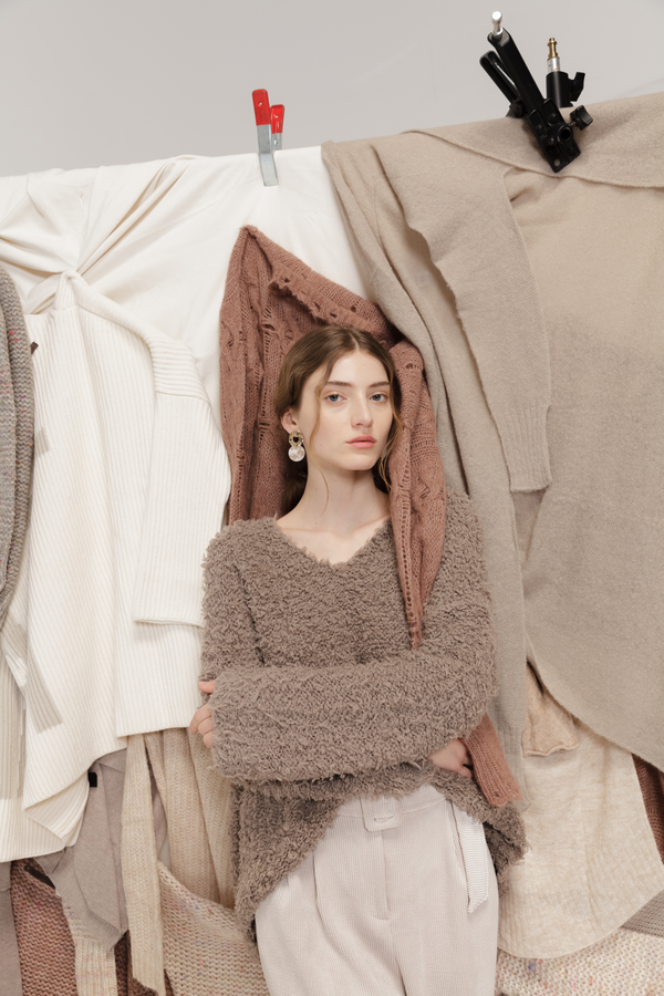Natyoural Tortora Knit Sweater | Sustainable Knitwear | Natyoural