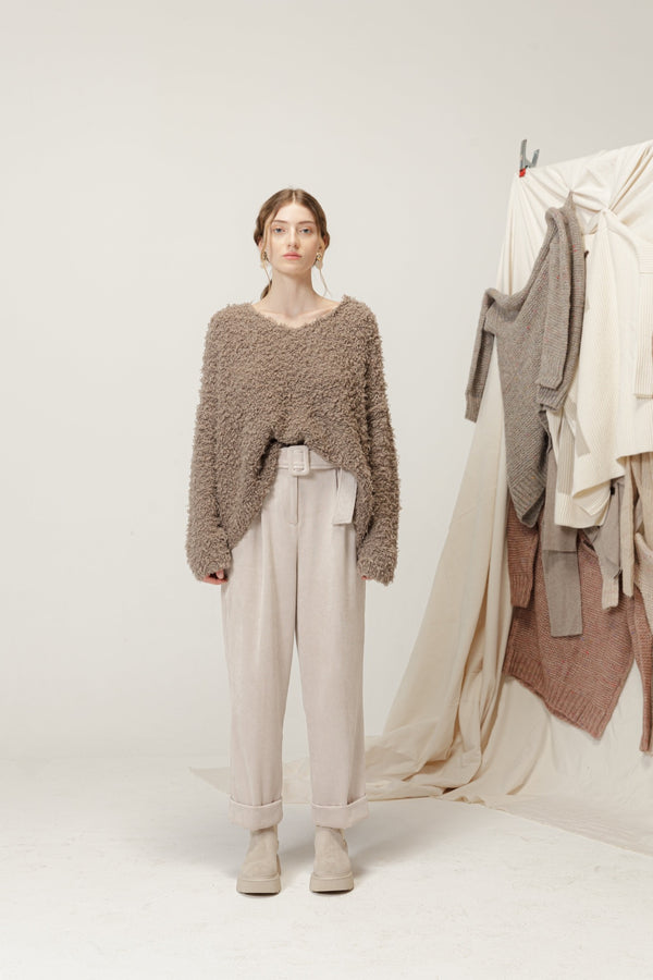 Natyoural Tortora Knit Sweater | Sustainable Knitwear | Natyoural