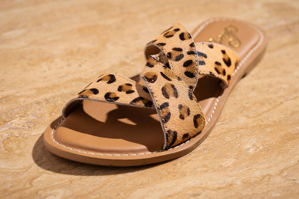 Naughty Monkey Conga Sandal In Leopard
