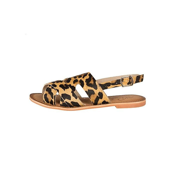 Naughty Monkey Cup Of Tea Sandals In Leopard