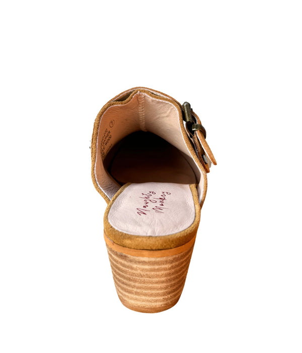 Naughty Monkey Drancy Western Mule In Tan