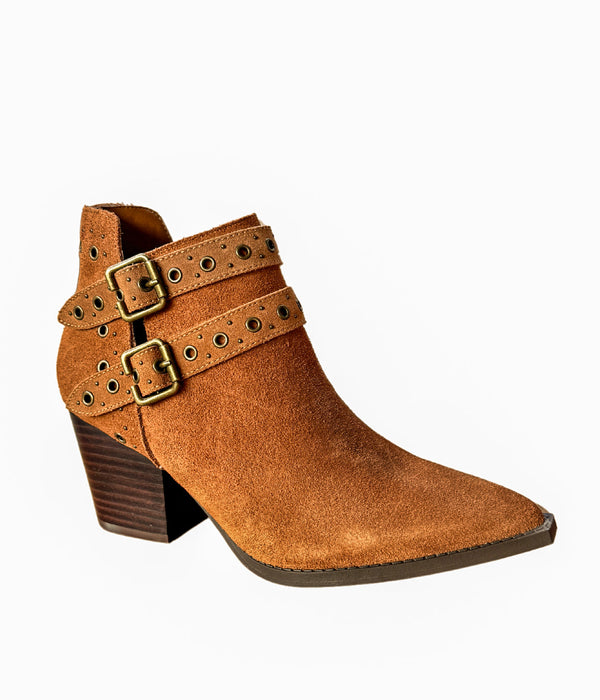 Naughty Monkey Elsa Leather Ankle Boot In Tan