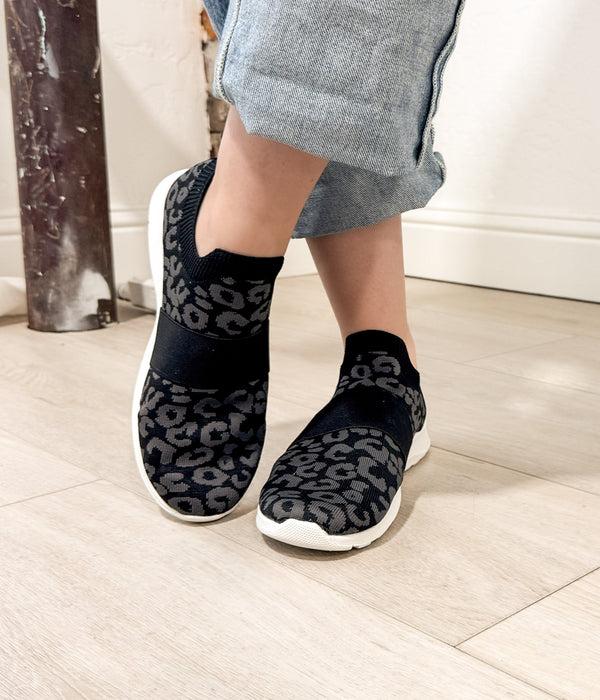 Naughty Monkey Jia Knit Sneaker In Black