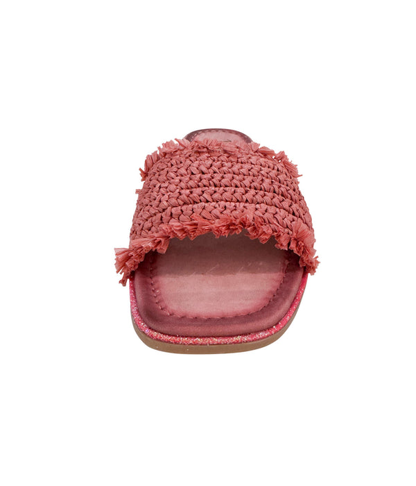 Naughty Monkey Juana Woven Sandals In Pink
