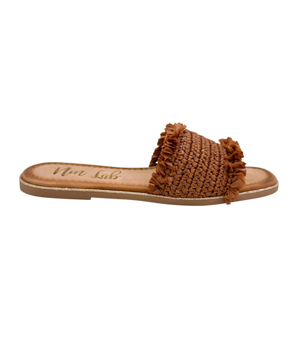 Naughty Monkey Juana Woven Sandals In Tan