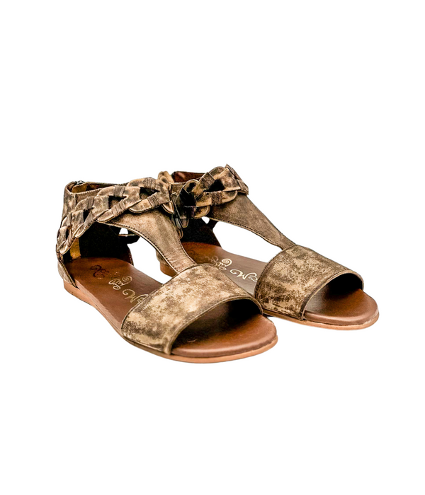 Naughty Monkey Loop D Loop Sandals In Tan