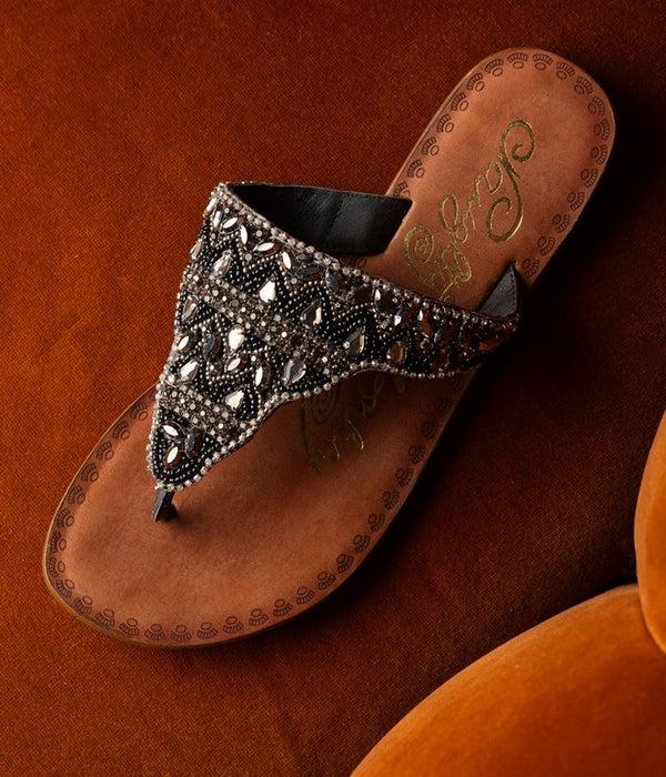 naughty monkey Loving U Sandals in Black