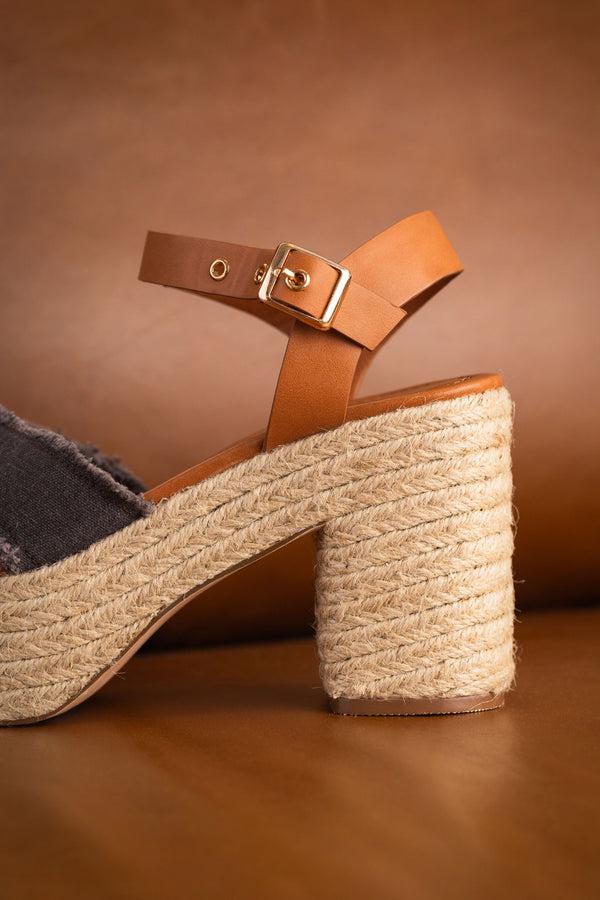 Naughty Monkey Nana Platform Sandals In Black