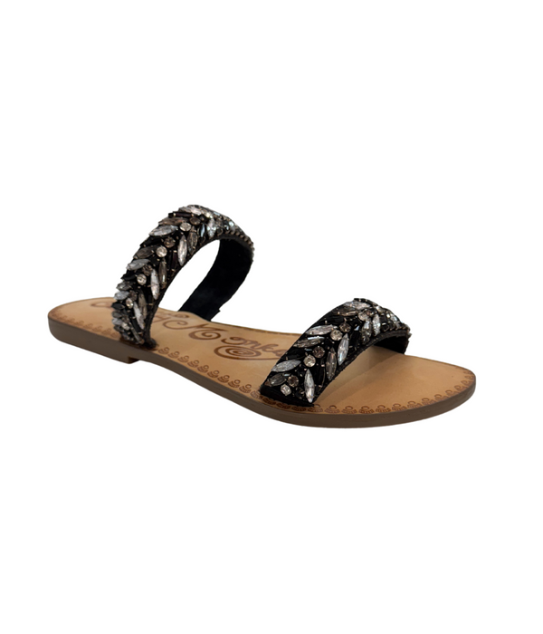 Naughty Monkey Shine Bright Sandals In Black
