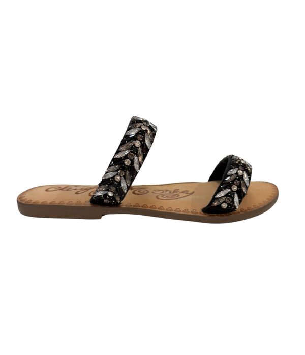 Naughty Monkey Shine Bright Sandals In Black