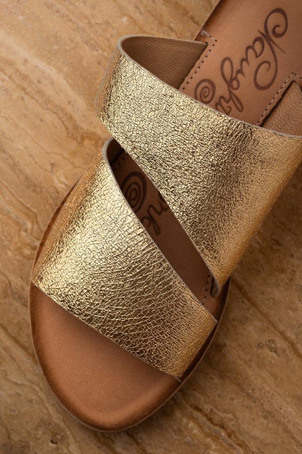 Naughty Monkey Spirited Sandals In Gold