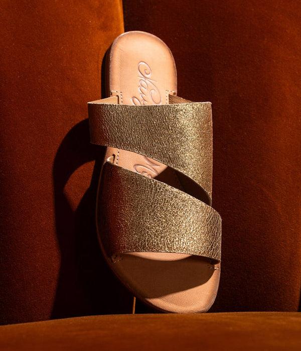 naughty monkey Spirited Sandals in Gold