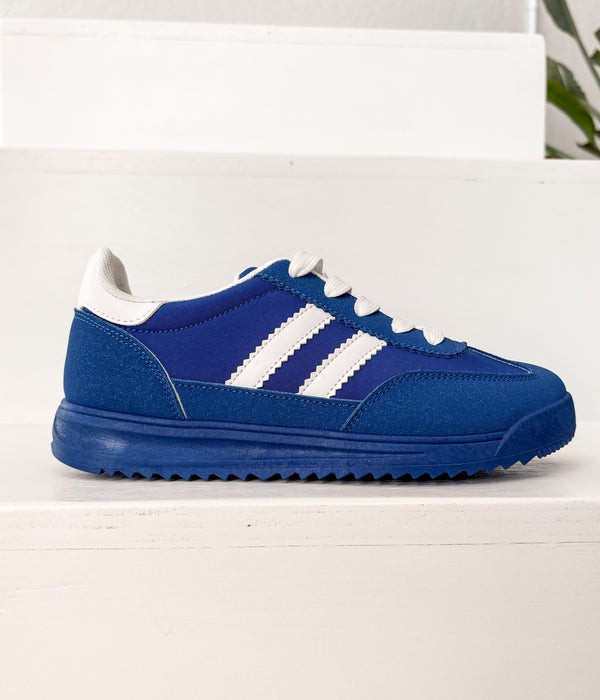 naughty monkey Tokyo Dual Stripe Sneakers in Blue