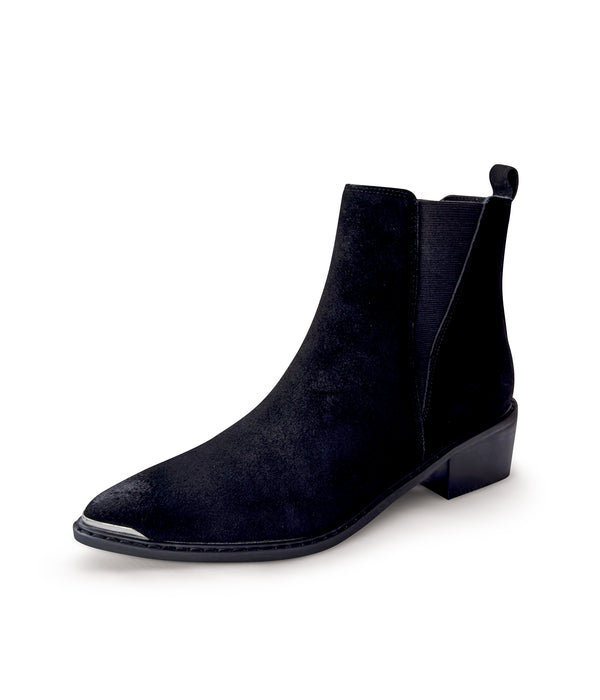 Naughty Monkey Wylie Suede Ankle Boot In Black