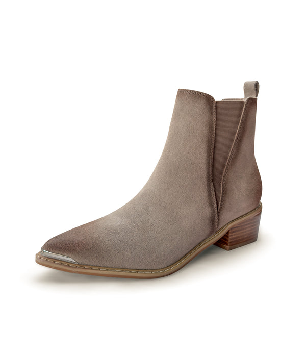Naughty Monkey Wylie Suede Ankle Boot In Taupe