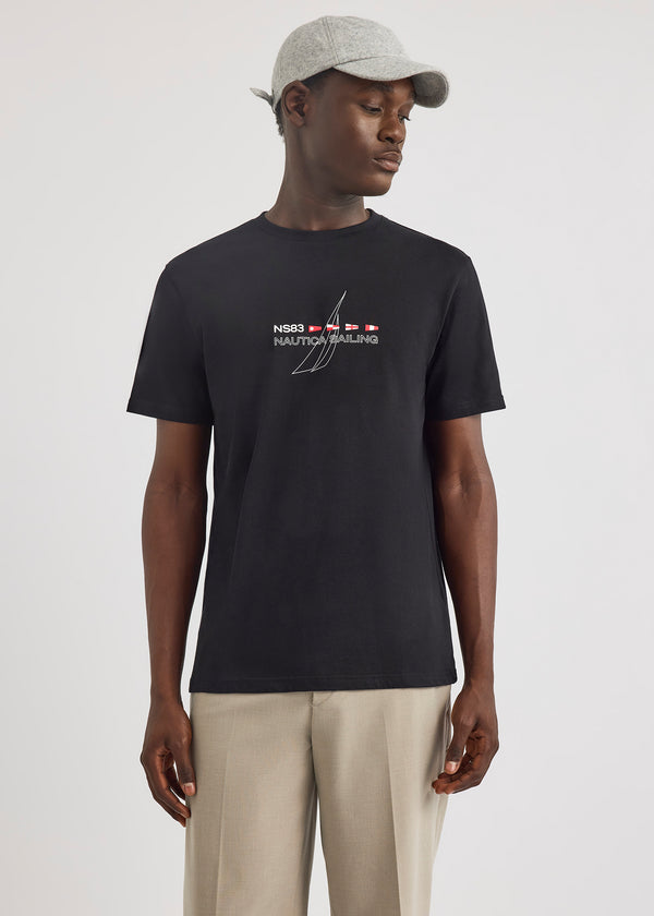 nautica competition Aukai SS T-Shirt - Black | Nautica Official EU Store