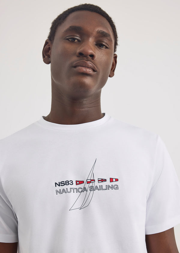 Nautica Competition Aukai SS T-Shirt - White | Nautica Official EU Store