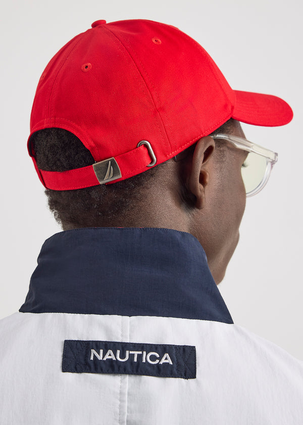 Nautica Competition Balzac Strapback Cap - Red | Nautica Official EU Store