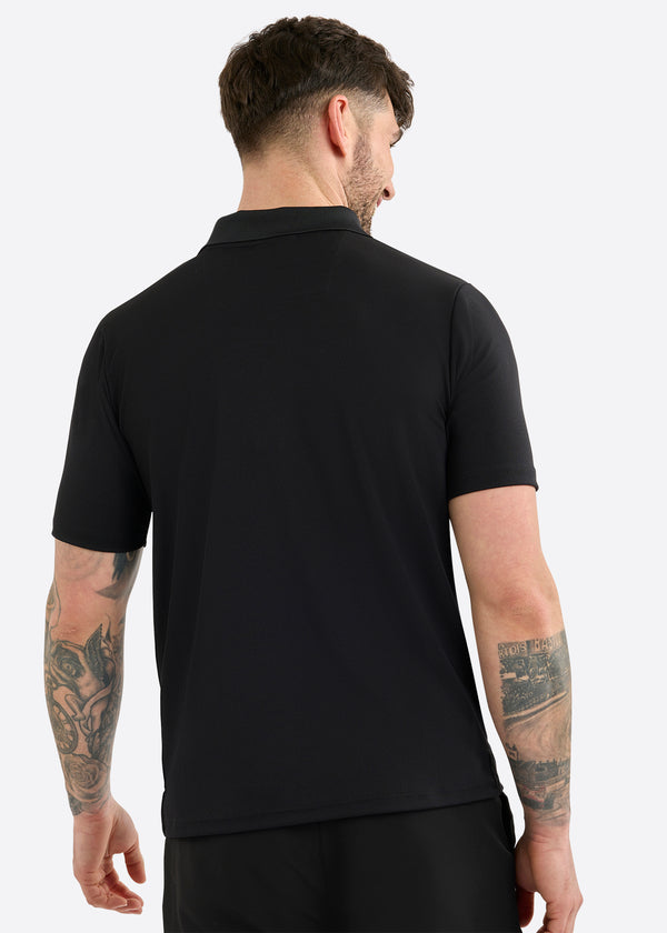 Nautica Competition Barrett Slim Fit Polo Shirt - Black