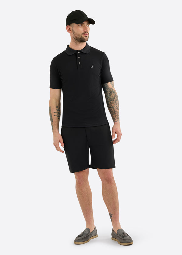 Nautica Competition Barrett Slim Fit Polo Shirt - Black