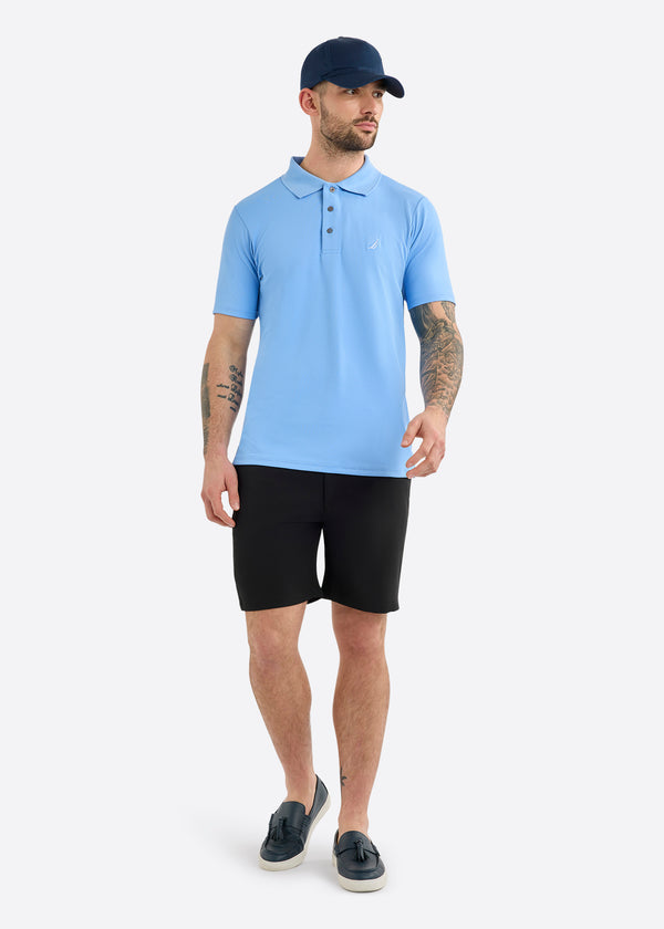 Nautica Competition Barrett Slim Fit Polo Shirt - Natural Blue
