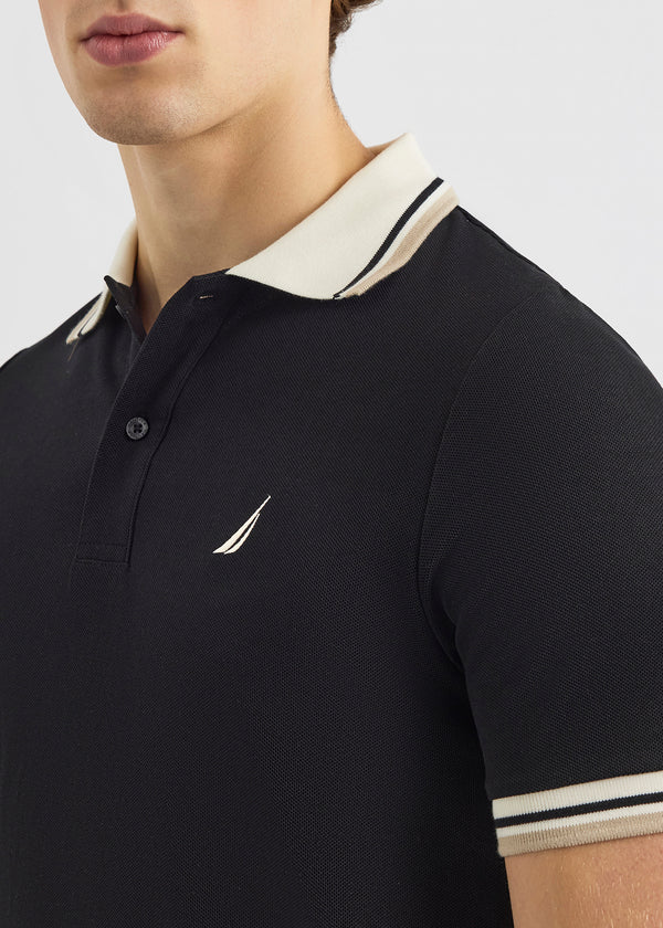 Nautica Competition Bayer Polo Shirt - Black | Nautica Official EU Store