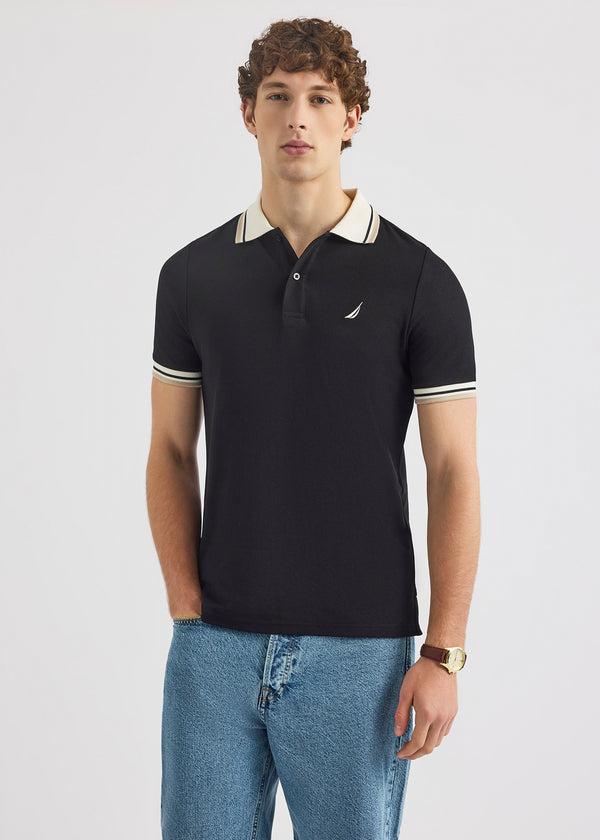 nautica competition Bayer Polo Shirt - Black | Nautica Official EU Store