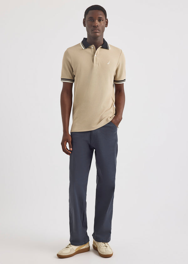 Nautica Competition Bayer Polo Shirt - Latte | Nautica Official EU Store