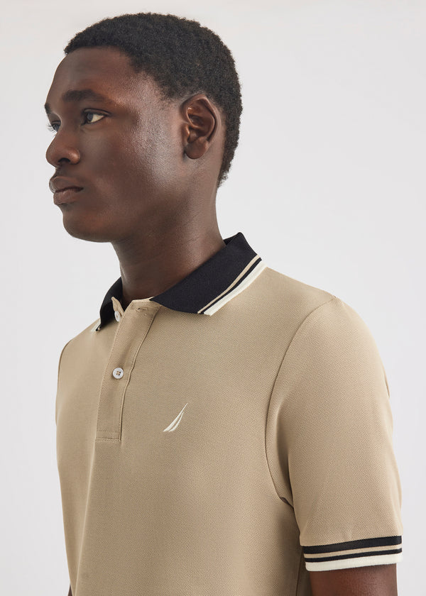 Nautica Competition Bayer Polo Shirt - Latte | Nautica Official EU Store