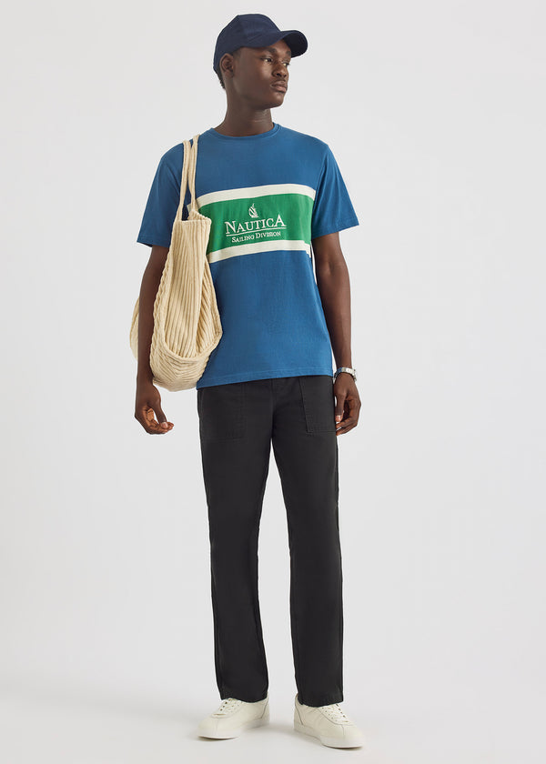 Nautica Competition Cagney T-Shirt - Washed Denim | Nautica Official EU Store