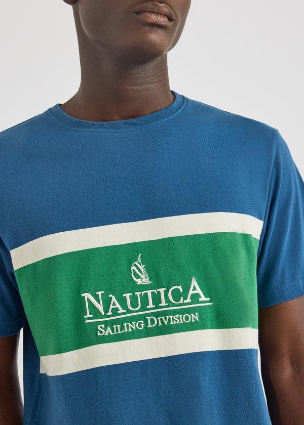 Nautica Competition Cagney T-Shirt - Washed Denim | Nautica Official EU Store