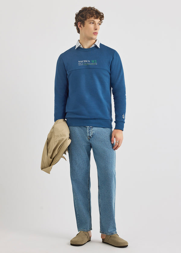 Nautica Competition Callisto Sweatshirt - Washed Denim | Nautica Official EU Store