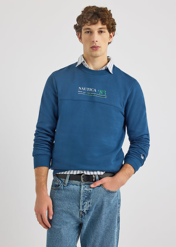 nautica competition Callisto Sweatshirt - Washed Denim | Nautica Official EU Store